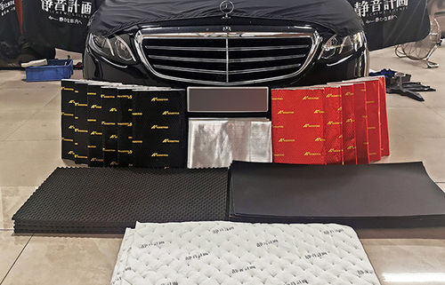 Benz S350 whole car soundproofing construction case