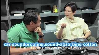 Warmly welcome Egyptian friends to visit our company and learn about our car soundproofing product