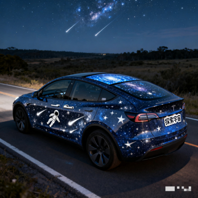 3.Self-Expression / Artistic Value / Quality Craftsmanship / Community Culture / Car Color Change Wrap / Color Wrap Film / Car Wrap Art / Automotive Art Wrap / Cartoon-Themed Car Wrap factory