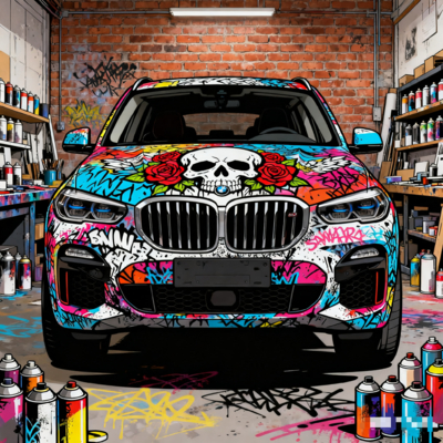 Trendy & Social / Visual Impact / Value / Pop Culture / Car Color Change Wrap / Color Wrap Film / Car Wrap / Car Wrap Art / Cartoon-Themed Car Wrap / Automotive Art Wrap factory