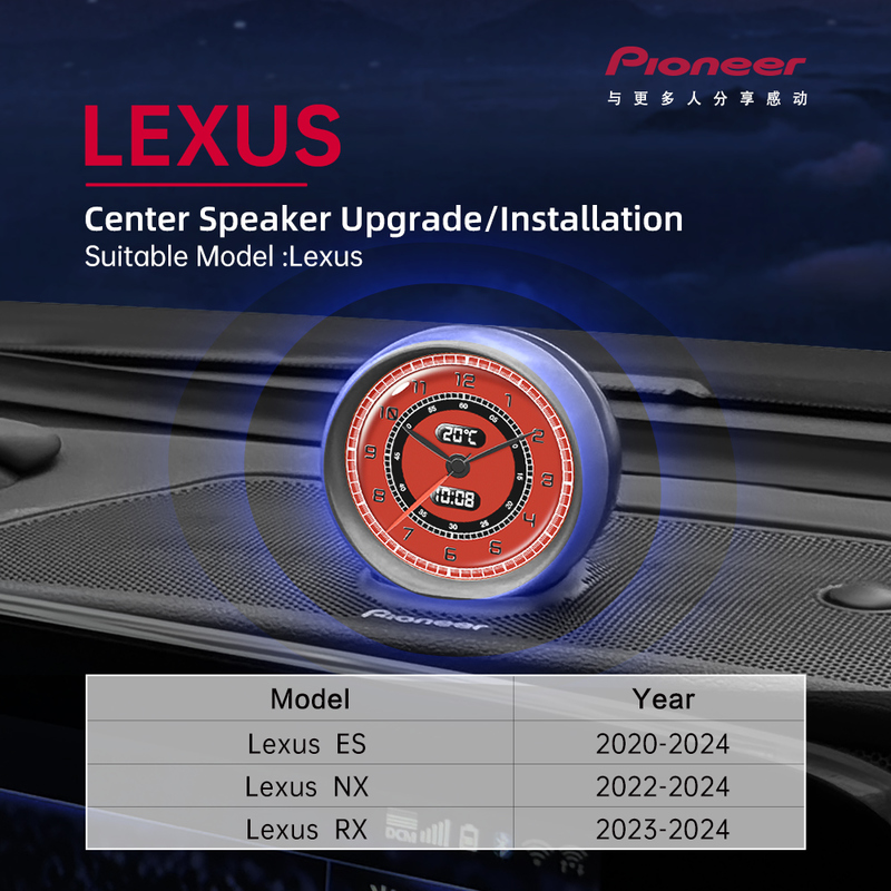 Vehicle-Specific Audio / Vehicle-Specific Audio / Center Speaker/Central Speaker / Center-Mounted Instrument Cluster / Altimeter / Multi-Information Display(MID) / Plug&Play Speaker / Factory