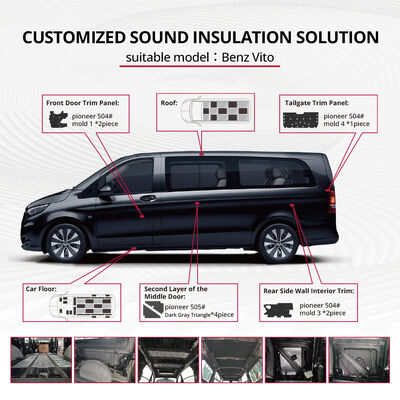Good price Benz Vito Custom-Made Sound Insulation Kit With Premium Materials For Full-Car Coverage Noise Reduction / Customized Sound Insulation Solution  / Vehicle Audio Factory online